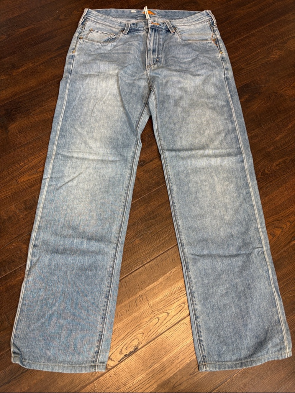 TOMMY BAHAHA Men's 34/32 standard Light Blue Straight-Leg Jeans